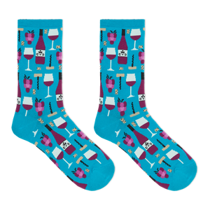 HOTSOX Women's Wine Crew Socks