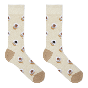 HOTSOX Men's Coffee Cups Crew Socks