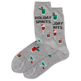HOTSOX Women's Holiday Spirits Crew Socks thumbnail