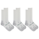 Set of three pairs of white Jeep socks with gray accents on a white background thumbnail