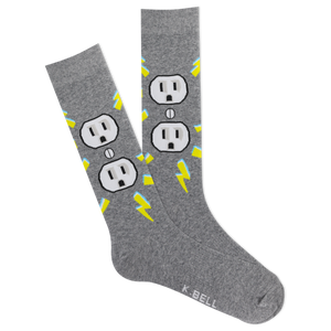 K.Bell Men's Shocked Crew Socks
