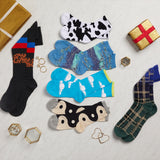 K.Bell Women's American Made Cow Print Crew Socks