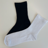 K.Bell Women's Ribbed Short Crew Sock