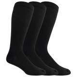 Three black knee-high socks on a white background thumbnail