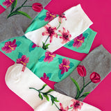 HOTSOX Women's Lily Floral Crew thumbnail