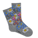K.Bell Women's Springtime Floral Crew Socks
